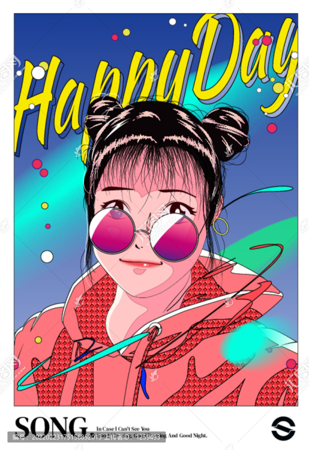 矢量美女時(shí)尚插畫