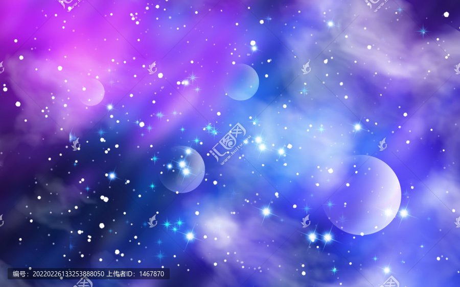 藍(lán)紫色星空