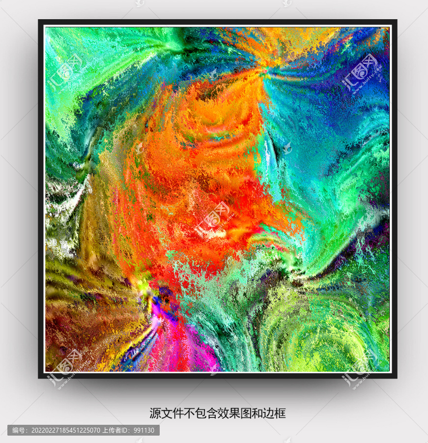 抽象油畫