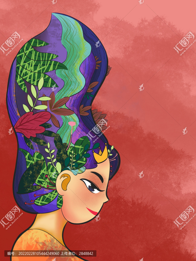散發(fā)女神