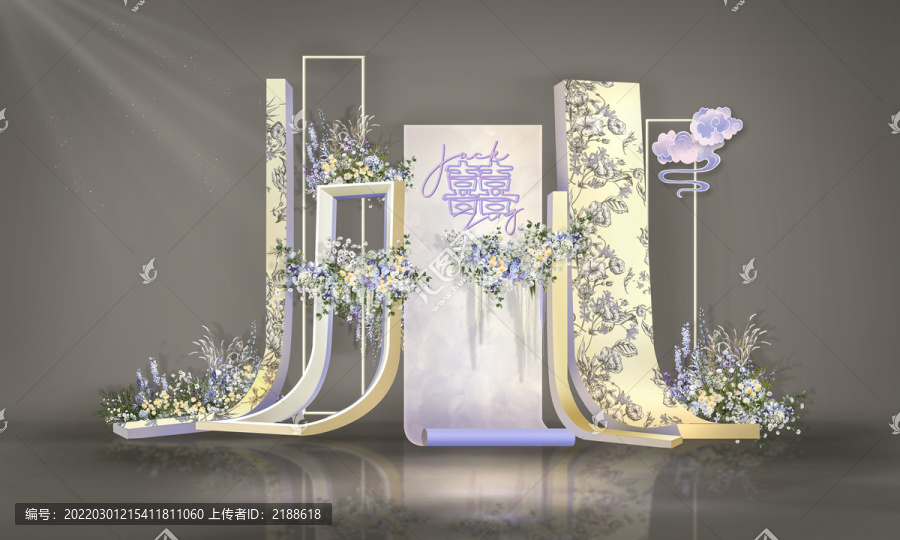新中式復(fù)古風(fēng)婚禮效果圖
