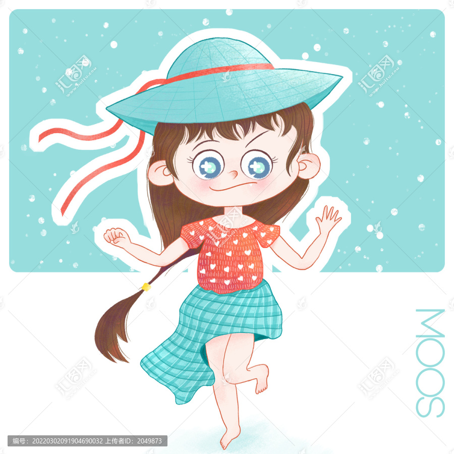 夏日海邊的女孩