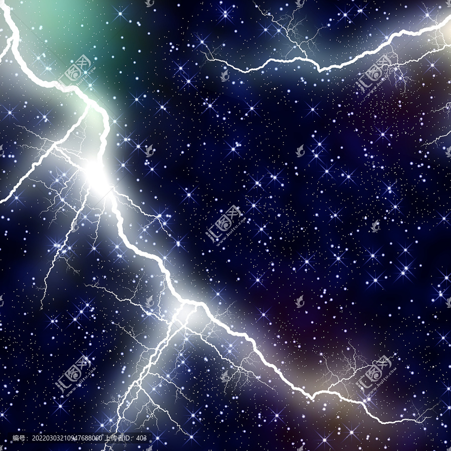 夢(mèng)幻星空閃電