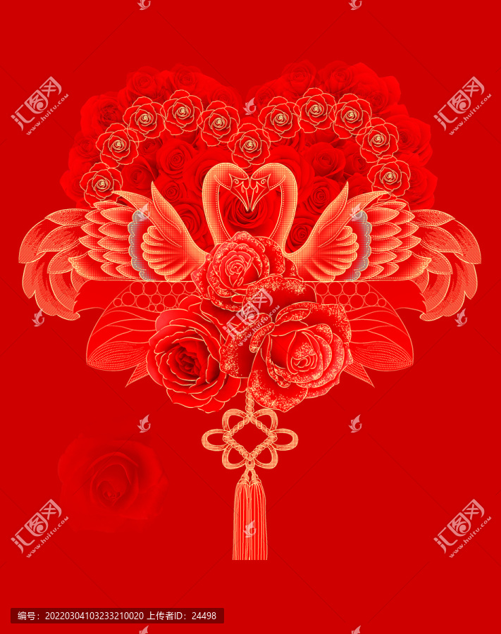 婚慶素材天鵝