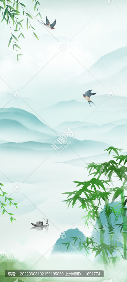 中國風山水畫