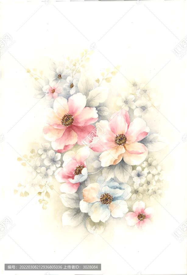 手繪小花組合