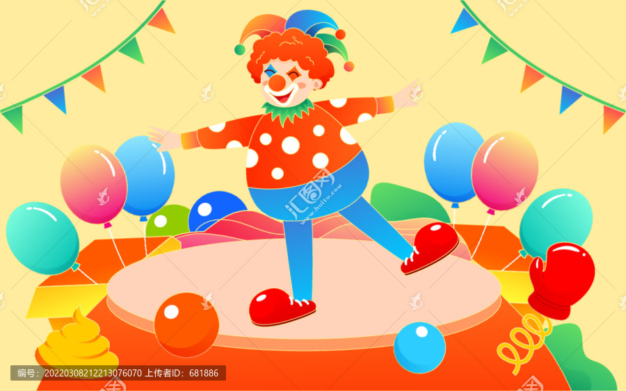 愚人節(jié)整蠱節(jié)日惡搞整人插畫