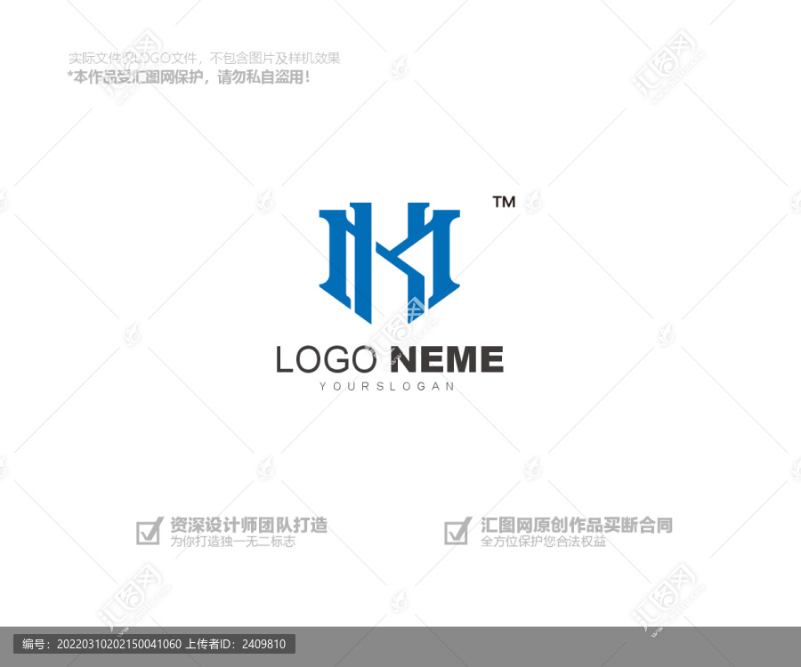 K字母建筑logo