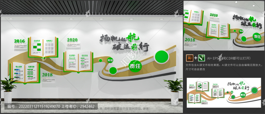 互聯(lián)網(wǎng)科技企業(yè)發(fā)展歷程文化墻