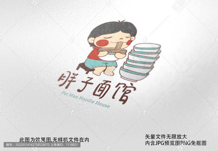 胖子面館標志LOGO