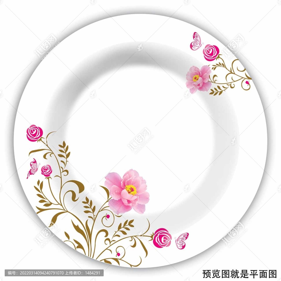 餐具花面