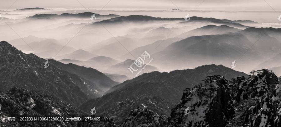 黄山云海日落日出