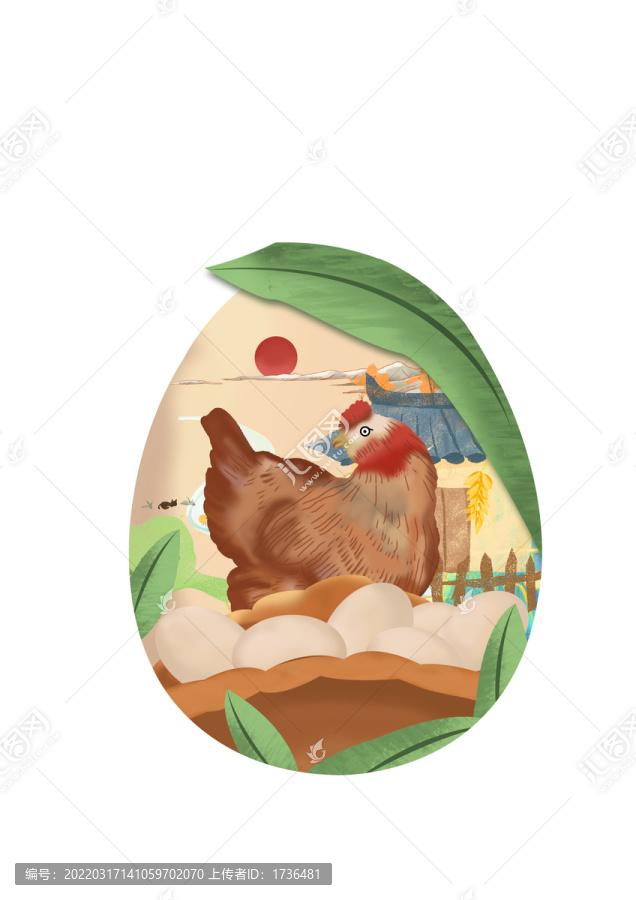 雞蛋插畫雞蛋手繪