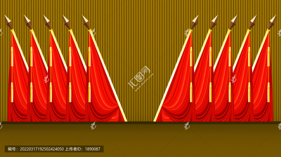 黨會(huì)背景十面紅旗