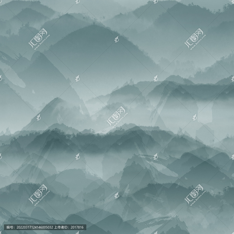 水墨山水圖
