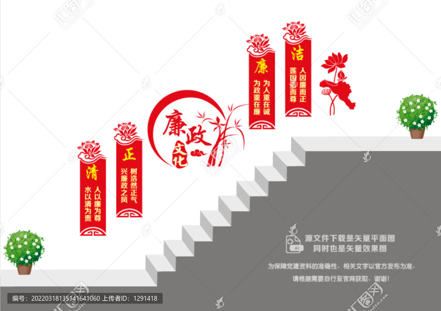 廉政文化樓道宣傳欄
