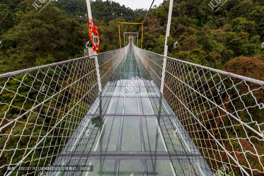 融水双龙沟原始森林景区玻璃桥