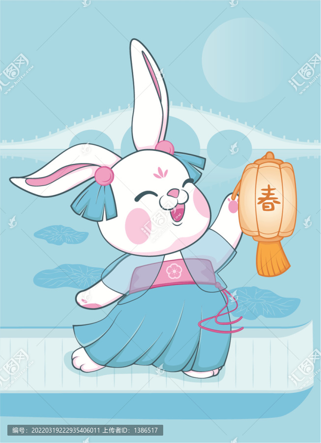 卡通兔子插畫(huà)