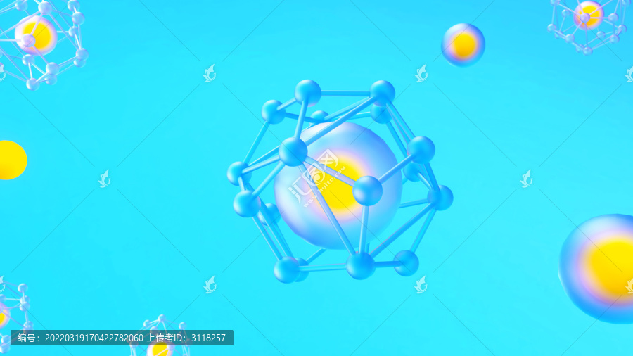 碳元素分子核元宇宙背景創(chuàng)意圖