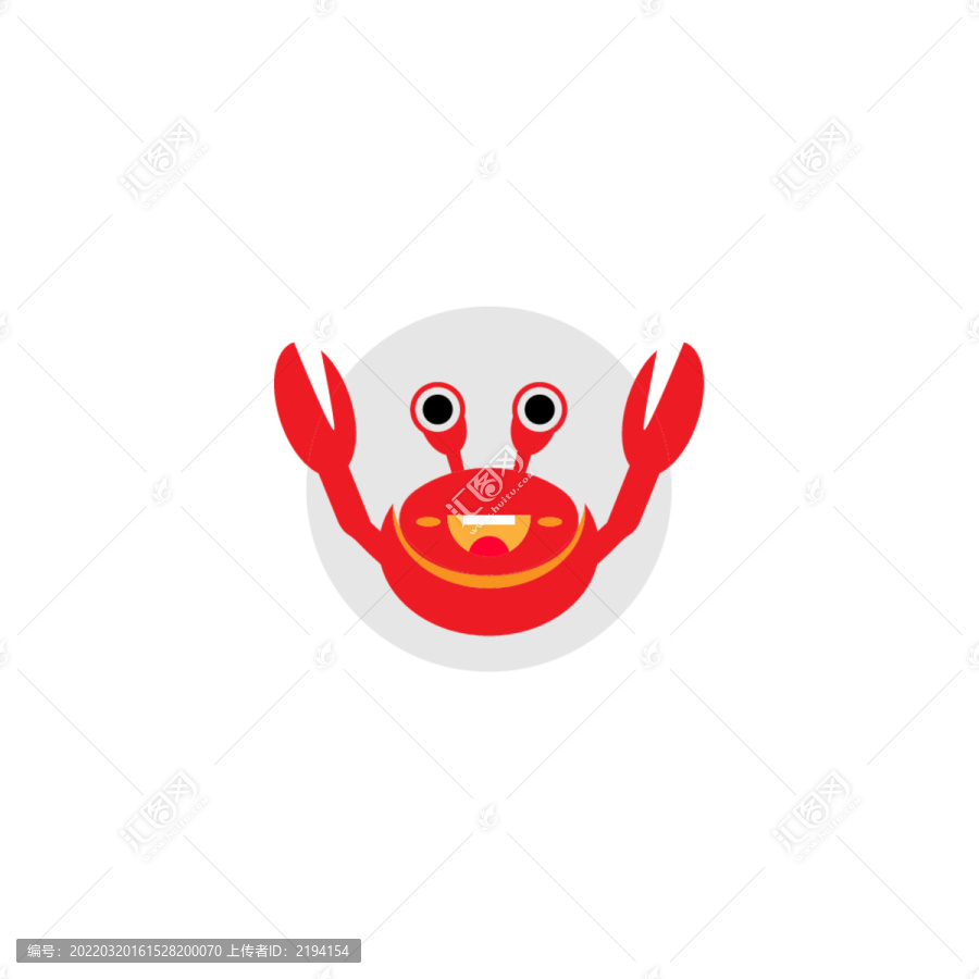 螃蟹LOGO標(biāo)志設(shè)計(jì)