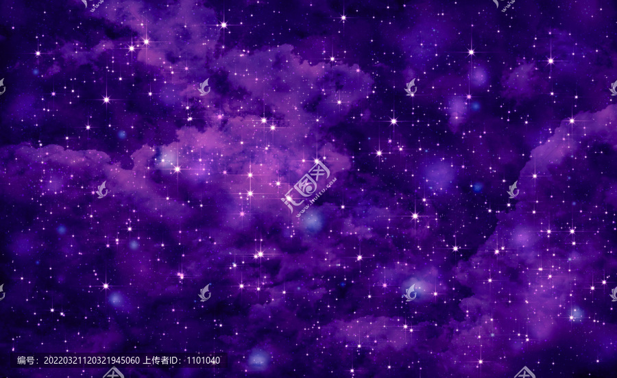 紫色星空