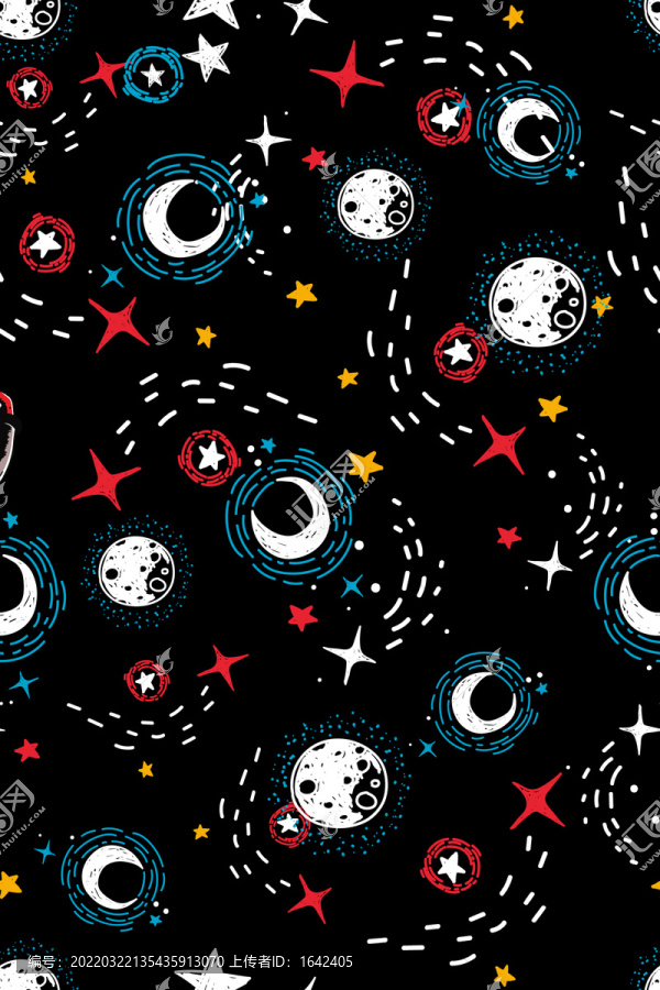 卡通星空圖案
