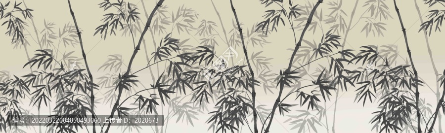 水墨竹子背景