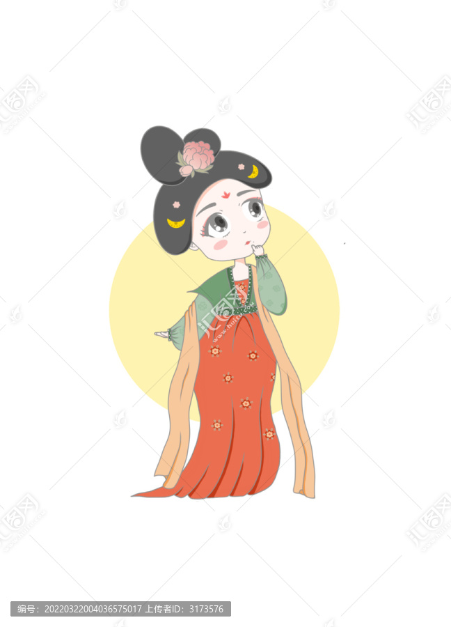 Q版唐朝美人