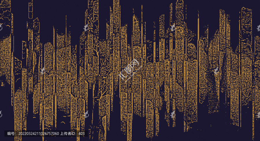 金色復(fù)古藝術(shù)圖案背景墻壁畫