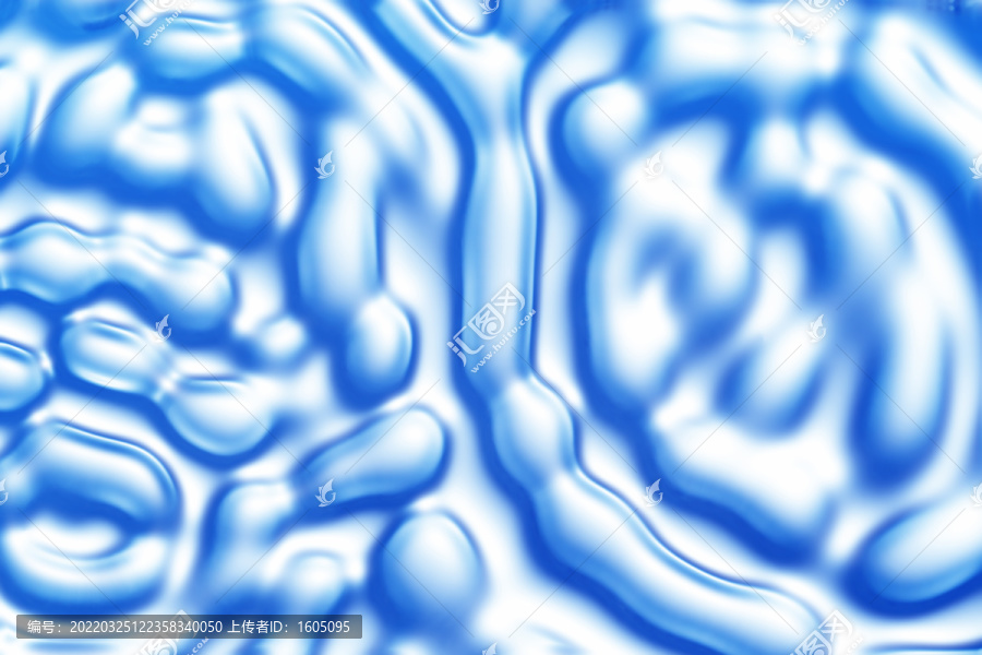 抽象蓝色液体纹理