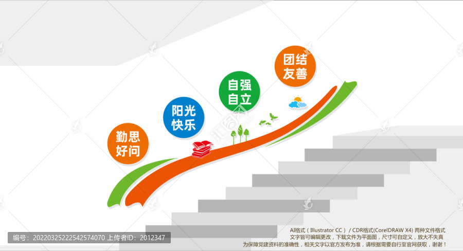 學(xué)校樓梯文化墻