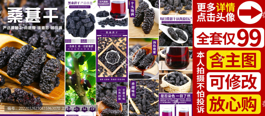 桑葚干詳情頁