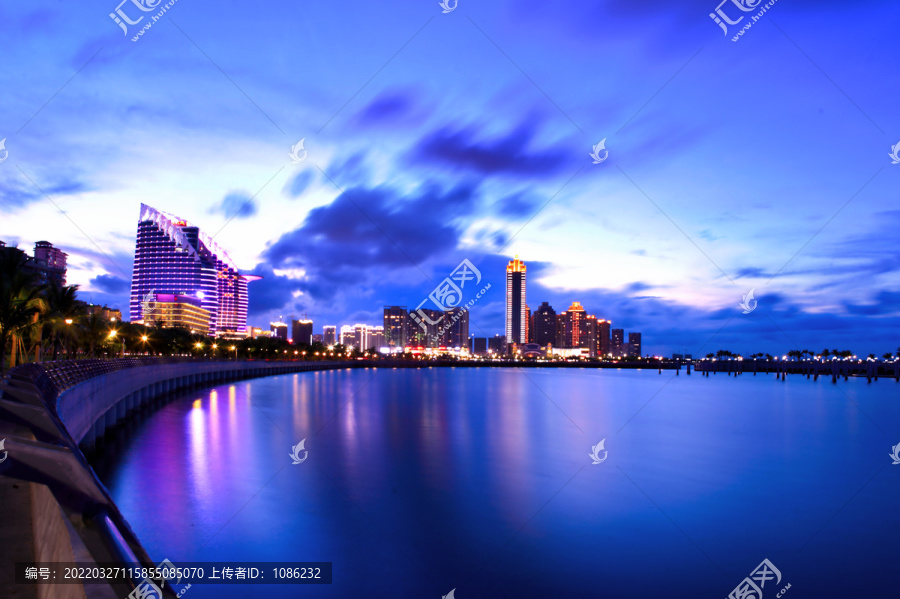 赤坎金沙湾夜景