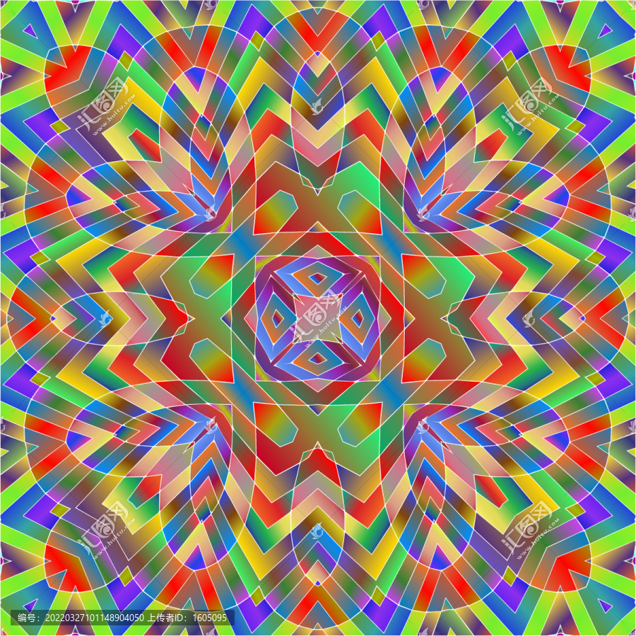 矢量幾何彩色條紋