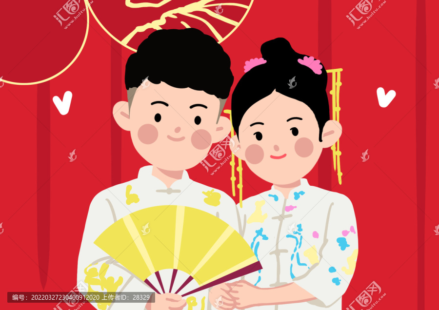 可愛卡通情侶頭像
