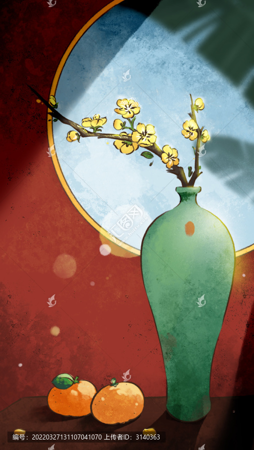春芭蕉梅花橘子
