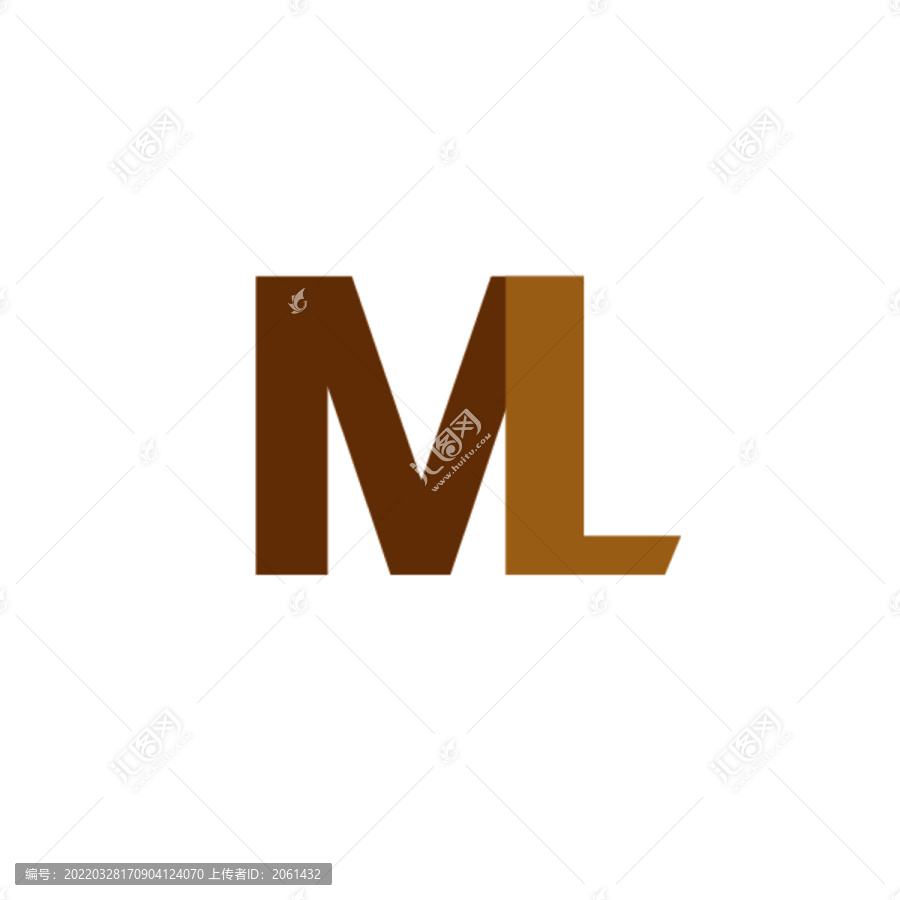 ML字母logo標(biāo)志設(shè)計(jì)