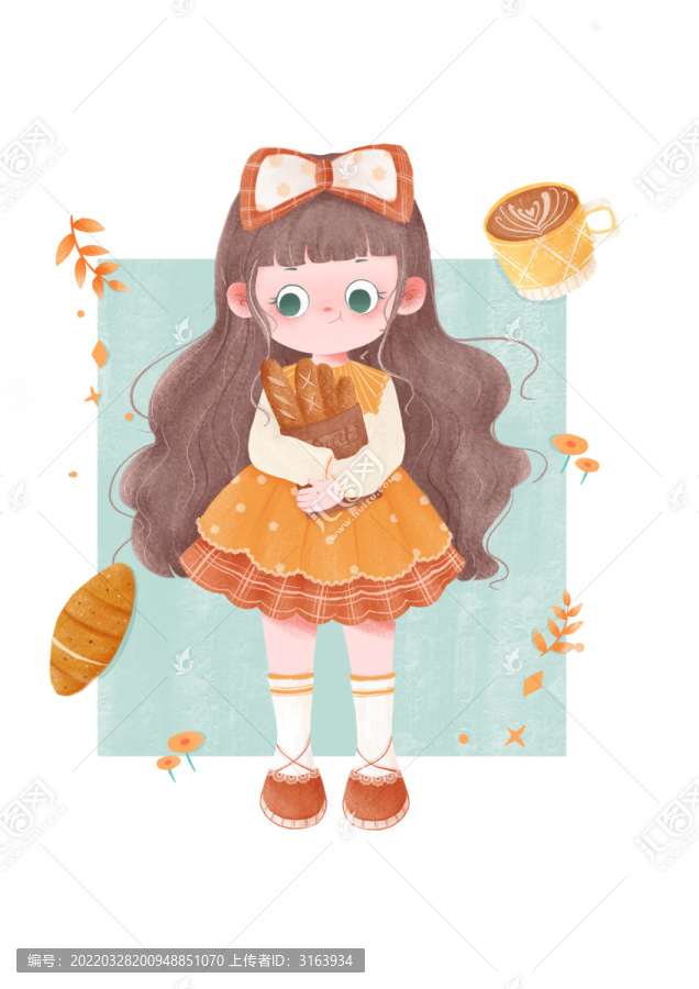 Q版女生秋季童話