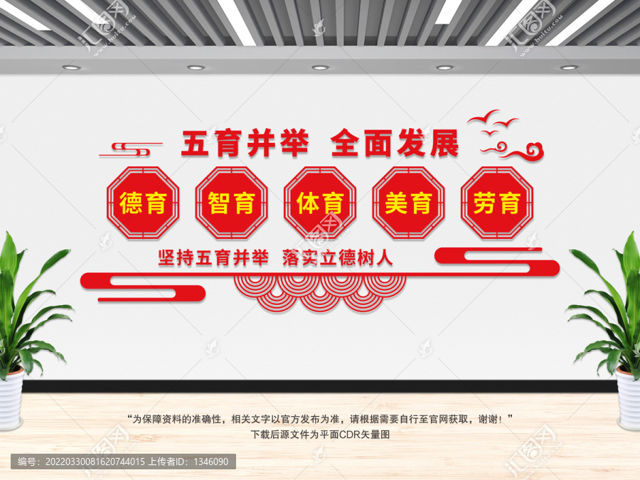 五育并舉文化墻