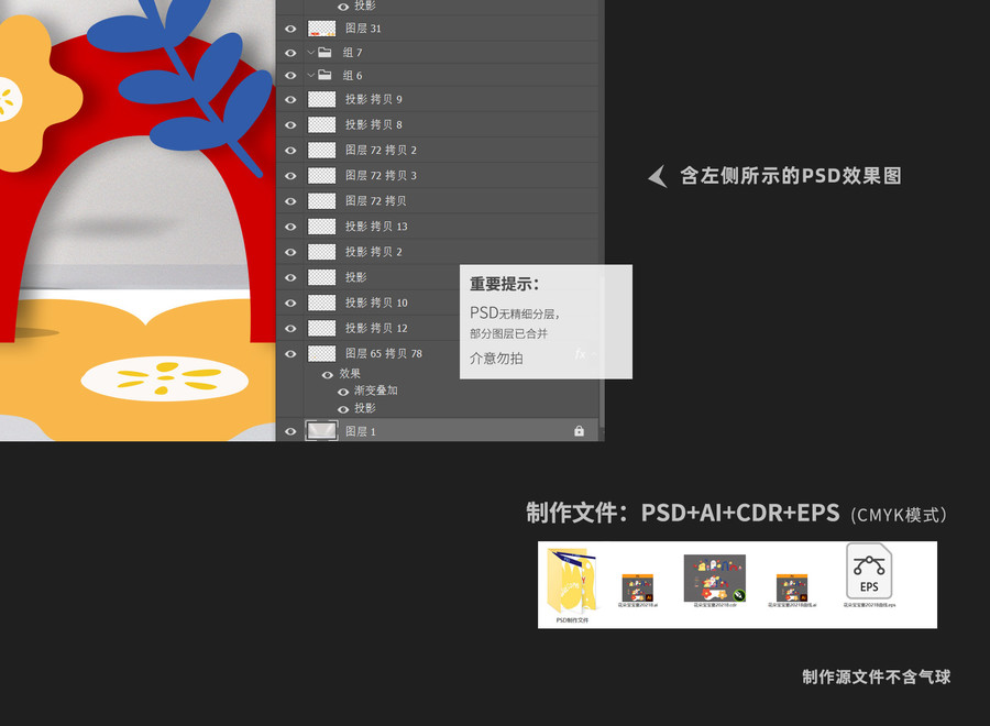 手繪花朵寶寶宴