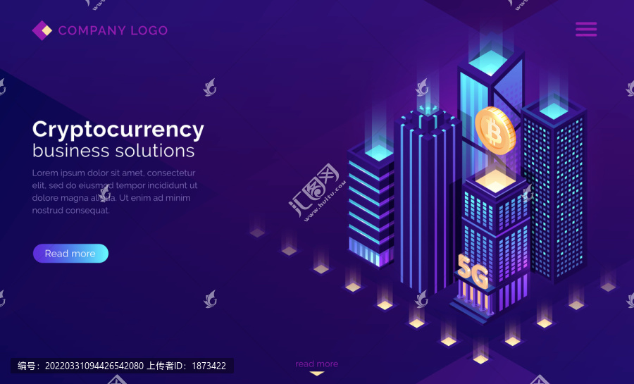 商務(wù)策略加密貨幣網(wǎng)站封面