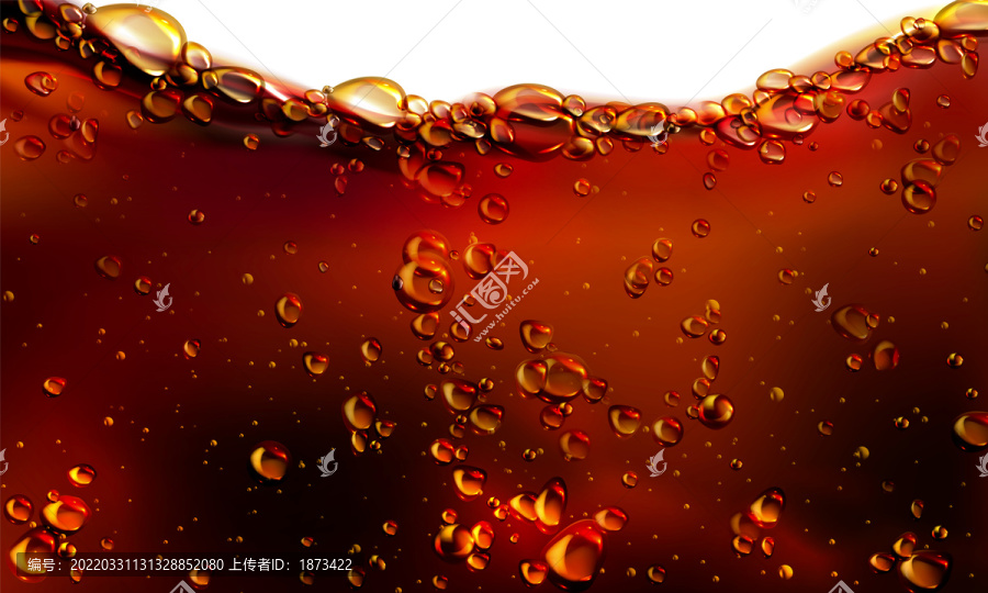 橘紅色可樂氣泡水元素