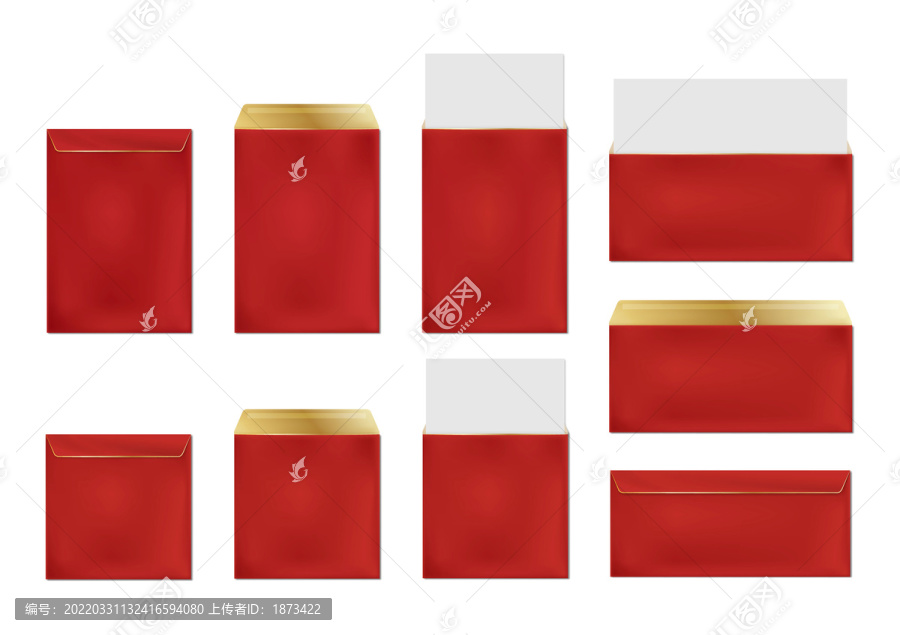 喜氣紅包信封元素
