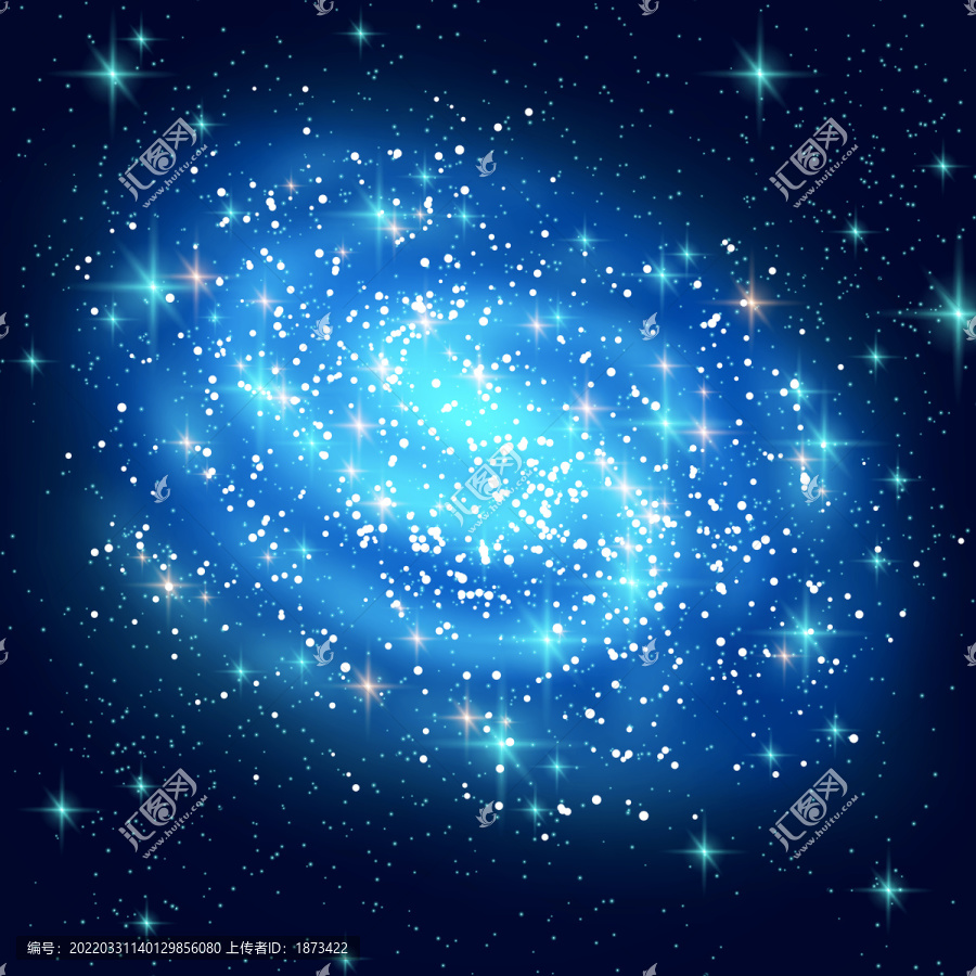 藍(lán)色星空旋渦背景
