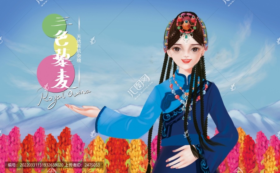 藜麥插畫