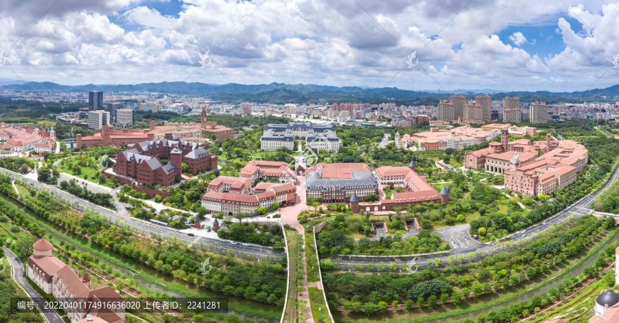 东莞松山湖华为小镇航拍全景