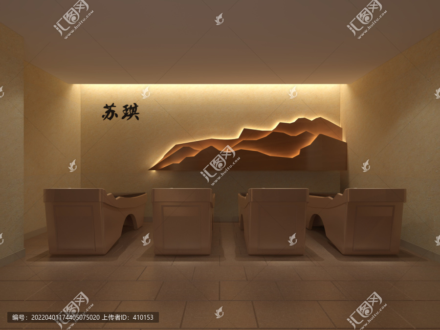 洗發(fā)區(qū)效果圖