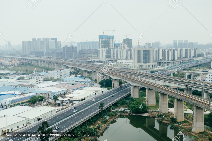 三山森林公园脚下的风景