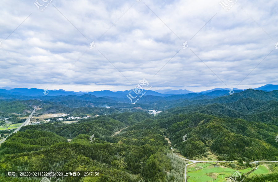 江西上饶婺源李坑山脉风光