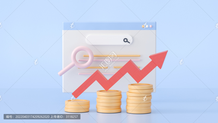 C4D金融指数场景创意